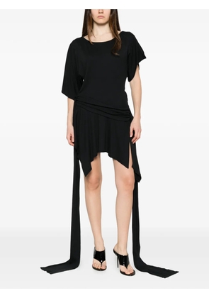 MISBHV Holywood Baby asymmetric midi dress - Black