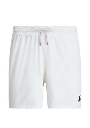 Polo Ralph Lauren drawstring logo-embroidered swim shorts - White