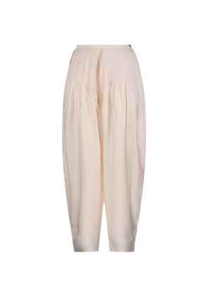LAMRONS pleated accordion-style trousers - Pink