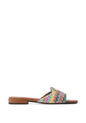 Jimmy Choo Dina woven flat sandals - Multicolour