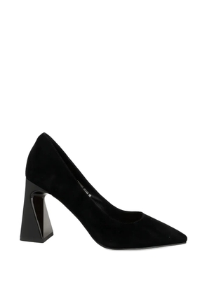 LINDA BAUMANN pointed-toe sculptural-heel pumps - Black