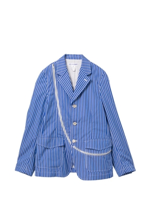 Comme Des Garçons Shirt striped blazer - Blue