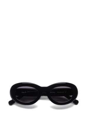 Sun Buddies Courtney oval-frame sunglasses - Black
