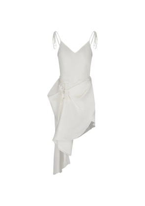 David Koma asymmetric mini dress - White