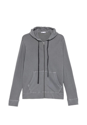 James Perse zip-up drawstring hoodie - Grey