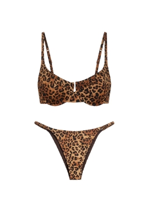 MC2 Saint Barth leopard-print bikini - Brown