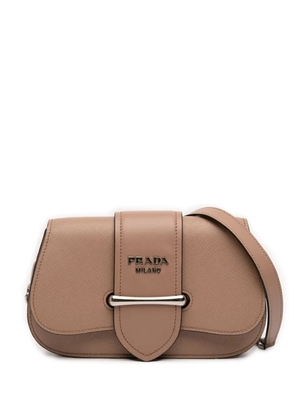 Prada Pre-Owned 2013-2026 Saffiano and City Calf Sidonie crossbody bag - Brown
