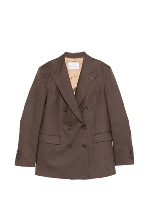Manuel Ritz double-breasted peak-lapels jacket - Brown