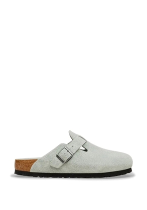 Birkenstock Boston buckle-fastening suede mules - Grey