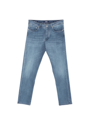 Barba faded-effect slim-fit jeans - Blue
