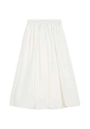 Weekend Max Mara pleated A-line maxi skirt - White