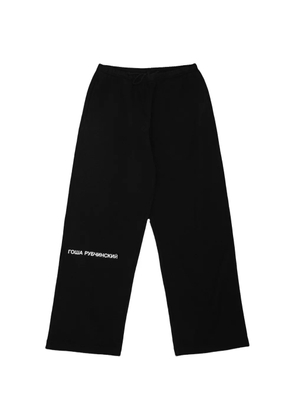 Gosha Rubchinskiy logo-print track pants - Black