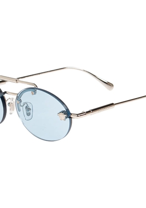 Versace Eyewear rimless double-bridge sunglasses - Blue