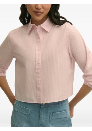 Brooks Brothers striped cropped shirt - Pink