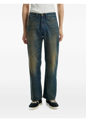 Stockholm Surfboard Club Frank logo-embroidered jeans - Blue