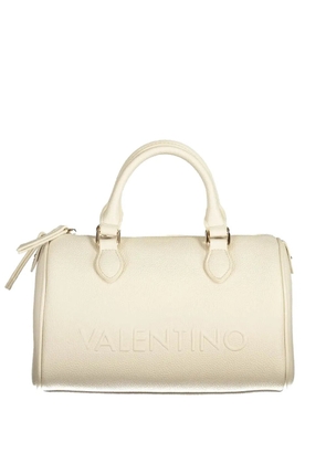 MARIO VALENTINO embossed-logo pebbled tote bag - Neutrals