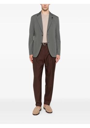 Lardini notch-lapel single-breasted blazer - Grey