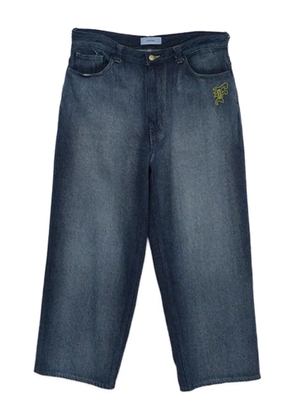 Facetasm logo-embroidered jeans - Blue