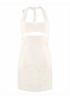 Jacquemus cut-out halter dress - Neutrals