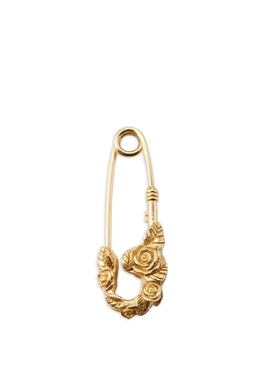 Emanuele Bicocchi small rose-detail safety-pin earrings - Gold