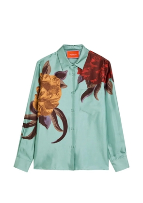 La DoubleJ floral-print shirt - Blue