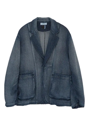 Facetasm denim patch-pocket blazer - Blue