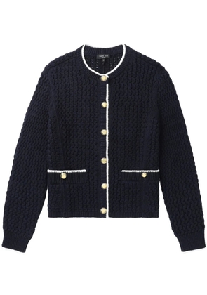 rag & bone contrasting-trim cardigan - Blue