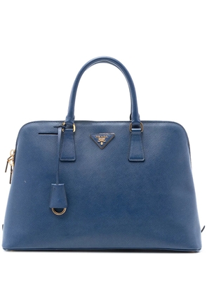 Prada Pre-Owned 2010-2025 Large Saffiano Lux Promenade satchel - Blue