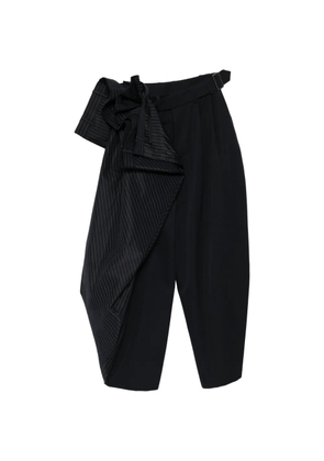 Juun.J stripe paneled trousers - Blue