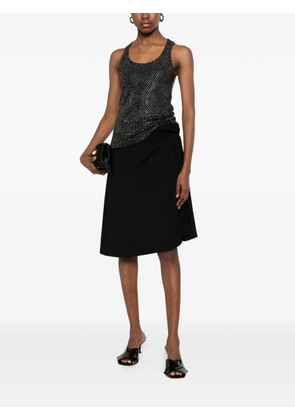 Giuseppe Di Morabito crystal-embellished ribbed-knit top - Black