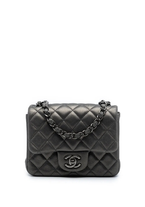 CHANEL Pre-Owned 2014-2015 Mini Square Classic Lambskin Single Flap crossbody bag - Grey