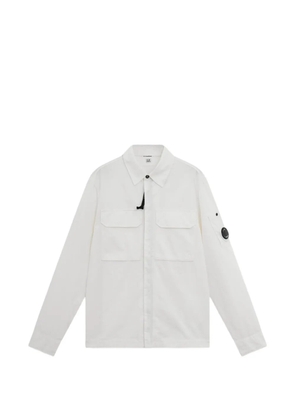 C.P. Company lens-detail pocket shirt - White