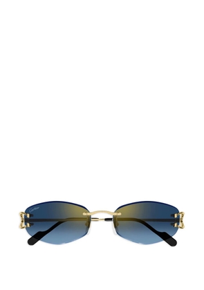 Cartier Eyewear C de Cartier geometric-frame sunglasses - Gold