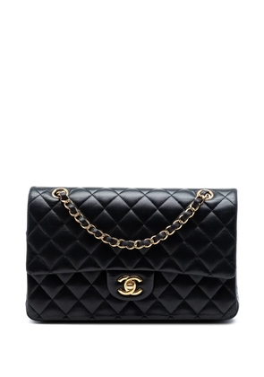 CHANEL Pre-Owned 2018 Medium Classic Lambskin Double Flap shoulder bag - Black