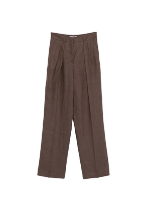 Manuel Ritz pleated-detail trousers - Brown