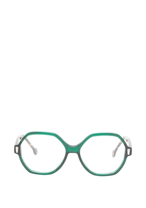 KYme Egilda geometric-frame glasses - Green