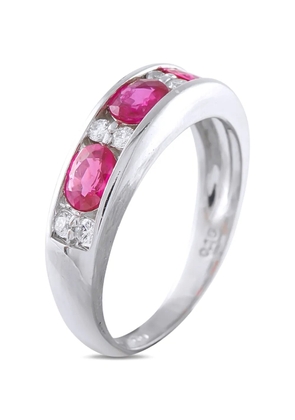 LB Exclusive sapphire and diamond ring - Silver