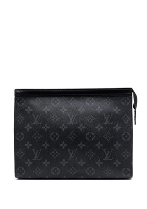Louis Vuitton Pre-Owned 2020 Monogram Eclipse Pochette Voyage MM clutch bag - Black