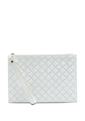 Bottega Veneta Pre-Owned 2012-2026 Leather Intrecciato clutch bag - White