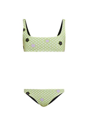 MM6 Maison Margiela floral-print bikini - Green