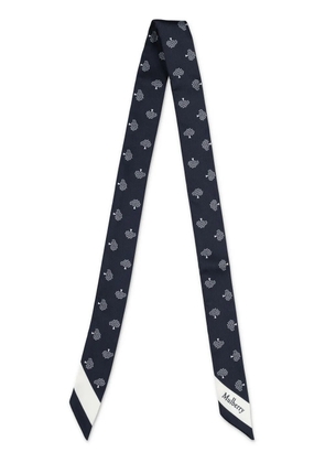 Mulberry small tree-print scarf - Blue