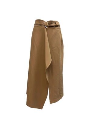 Dion Lee Belted A-line skirt - Brown