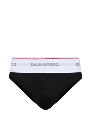 DSQUARED2 logo-waistband briefs - Black