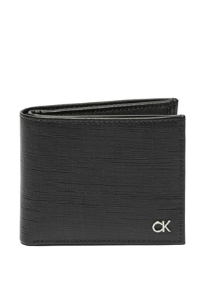 Calvin Klein logo-plaque bifold wallet - Black