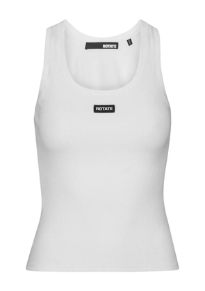 ROTATE BIRGER CHRISTENSEN ribbed scoop-neck tank top - White