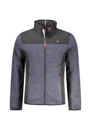 Norwegian Rain panelled marl-texture jacket - Blue