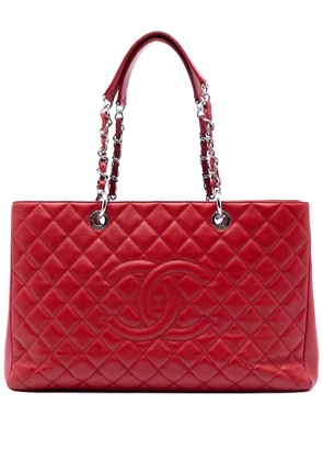 CHANEL Pre-Owned 2012-2013 Caviar Grand Shopping XL tote bag - Red