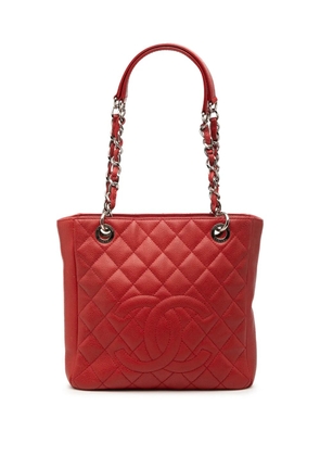 CHANEL Pre-Owned 2011 Caviar Petite Shopping tote bag - Red