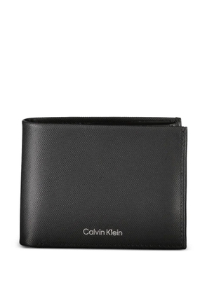 Calvin Klein logo-lettering bifold wallet - Black
