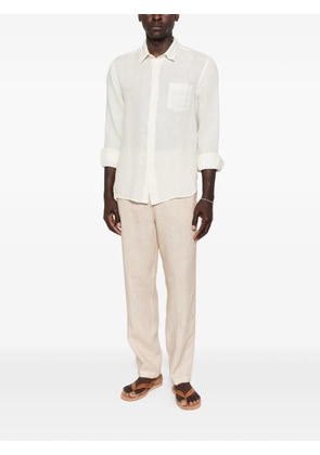 120% Lino chest-pocket shirt - Neutrals